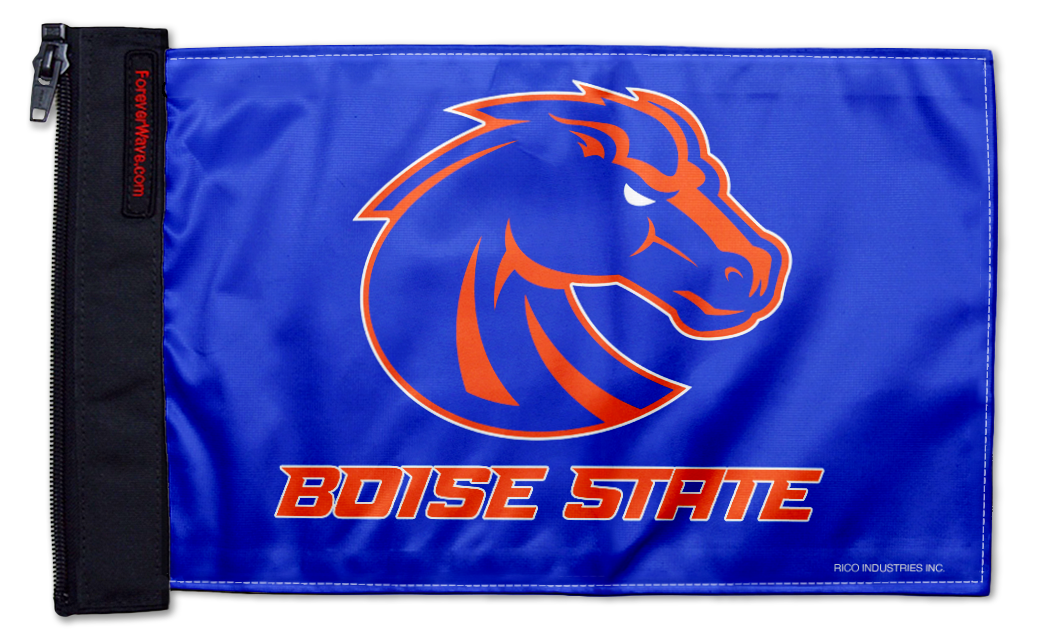 Boise State 11"x17" Forever Wave Flag for Jeep Wrangler JKU 4-Door 2007-2018