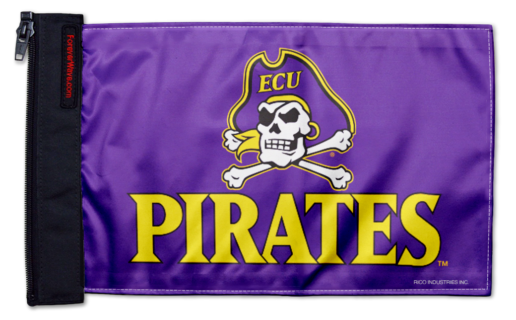 East Carolina 11"x17" Forever Wave Flag for Jeep Wrangler JKU 4-Door 2007-2018