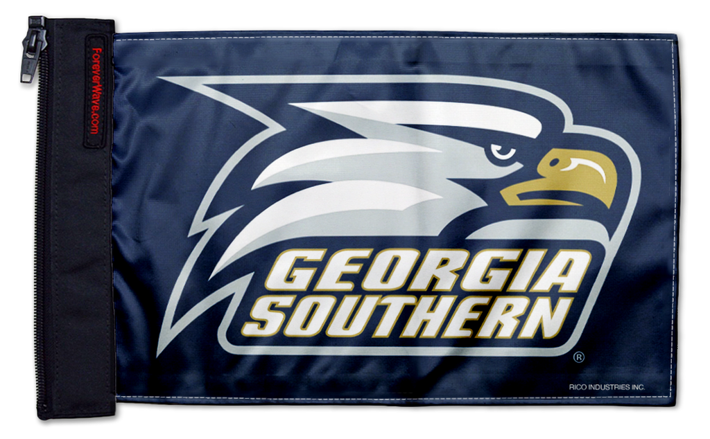 Georgia Southern 11"x17" Forever Wave Flag for Jeep Wrangler CJ-7 and CJ-8 1976-1986