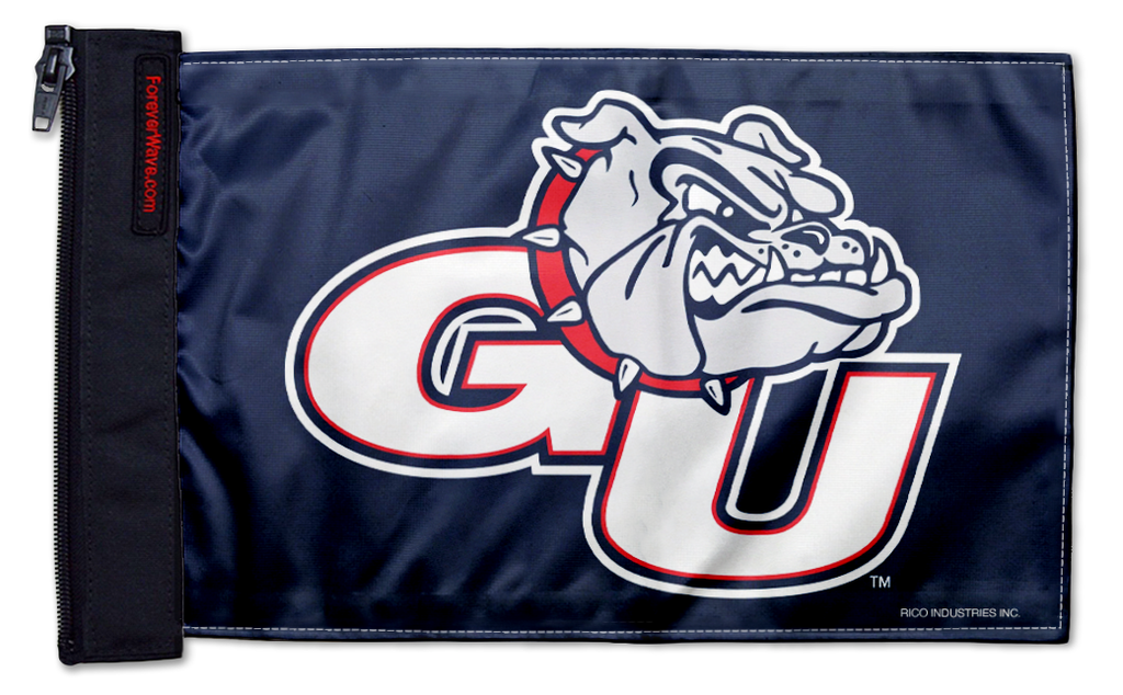 Gonzaga 11"x17" Forever Wave Flag for Jeep Wrangler JKU 4-Door 2007-2018