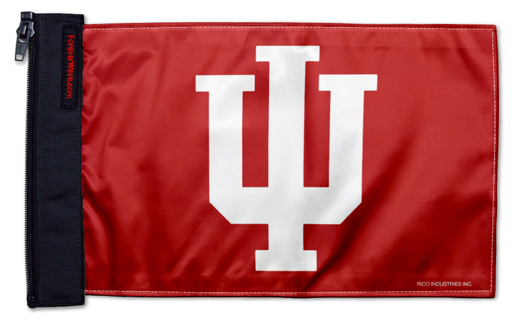Indiana 11"x17" Forever Wave Flag for Jeep Wrangler CJ-7 and CJ-8 1976-1986