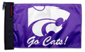 Kansas State 11"x17" Forever Wave Flag for Jeep Wrangler CJ-7 and CJ-8 1976-1986