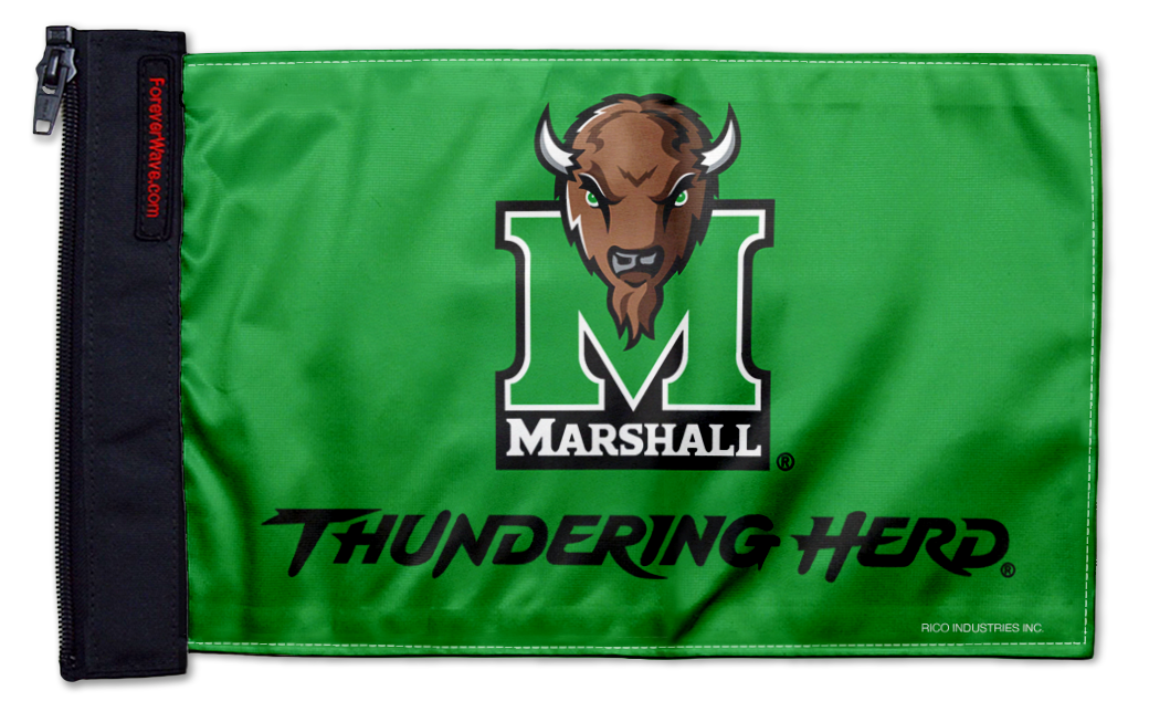 Marshall 11"x17" Forever Wave Flag for Bronco