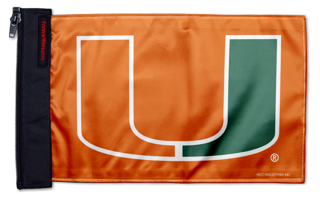 Miami University 11"x17" Forever Wave Flag for Jeep Wrangler JL 2-Door 2018-Present