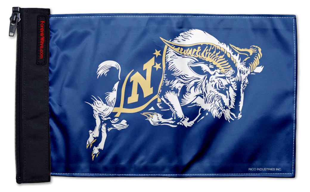 Naval Academy 11"x17" Forever Wave Flag for Jeep Wrangler LJ 2003-2006