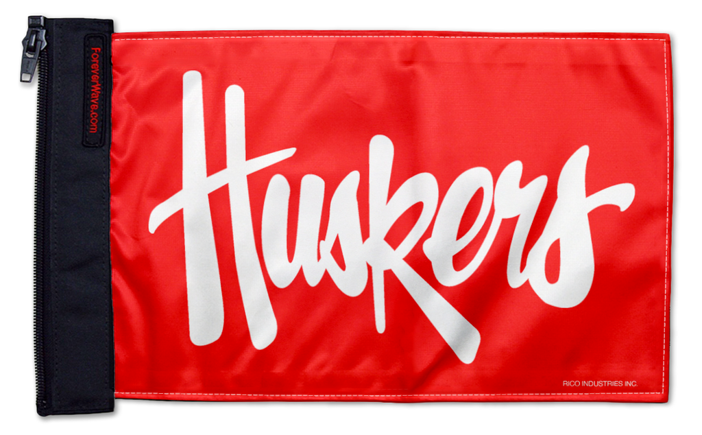 Nebraska 11"x17" Forever Wave Flag for Jeep Wrangler YJ 1986-1995