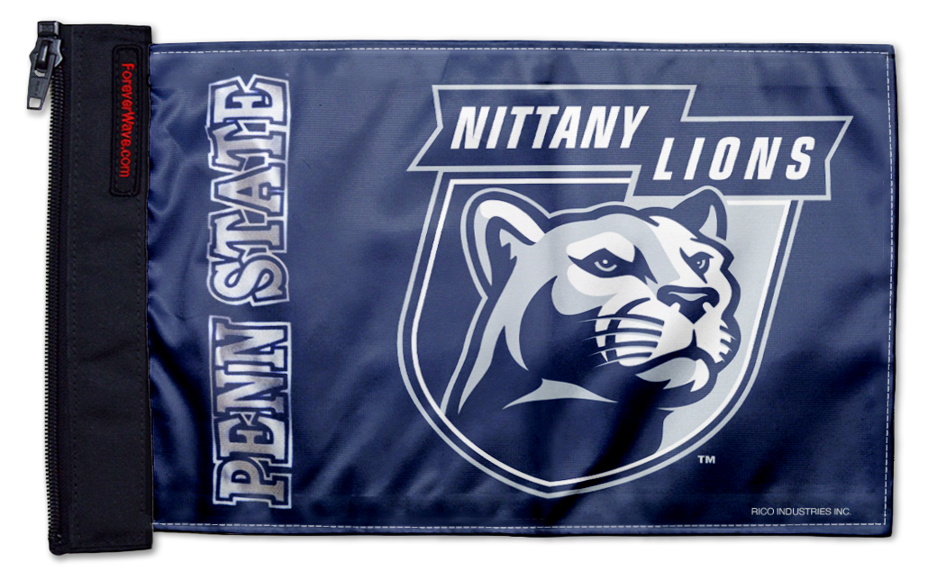 Penn State 11"x17" Forever Wave Flag for Jeep Wrangler JKU 4-Door 2007-2018
