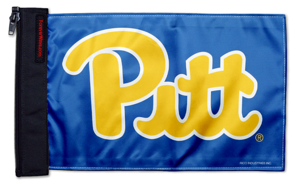 Pittsburgh PITT 11"x17" Forever Wave Flag for Boats
