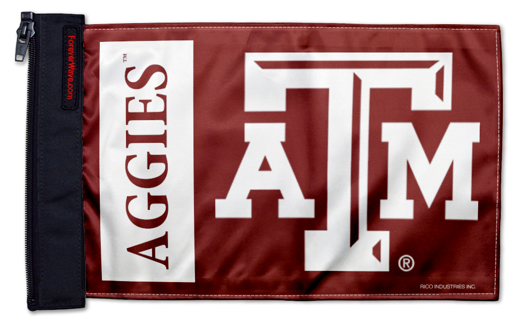 Texas A&M 11"x17" Forever Wave Flag for Boats