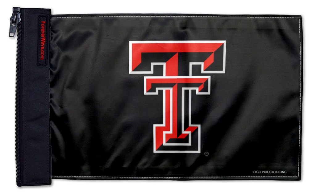 Texas Tech 11"x17" Forever Wave Flag for Jeep Wrangler CJ-7 and CJ-8 1976-1986