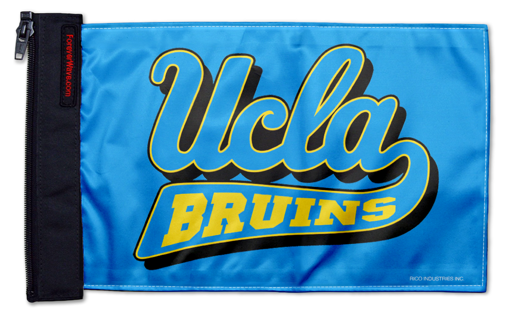UCLA 11"x17" Forever Wave Flag for Jeep Wrangler JK 2-Door 2007-2018