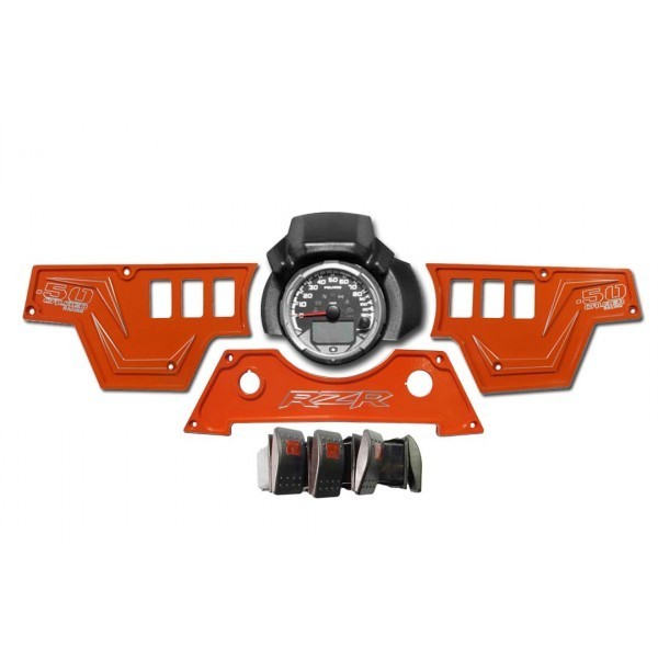XP1000 3 piece Dash Panel Orange with switches