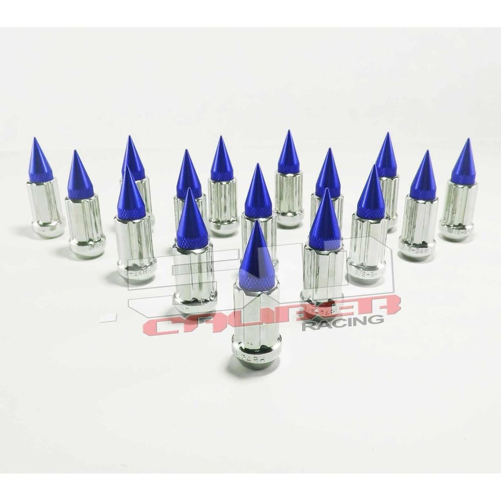 10 x 1.25 mm Spiked Lug nuts Chrome - 16 Pack