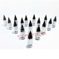 12 x 1.5 mm Chrome Spiked Lug Nuts Anodized - 16 Pack