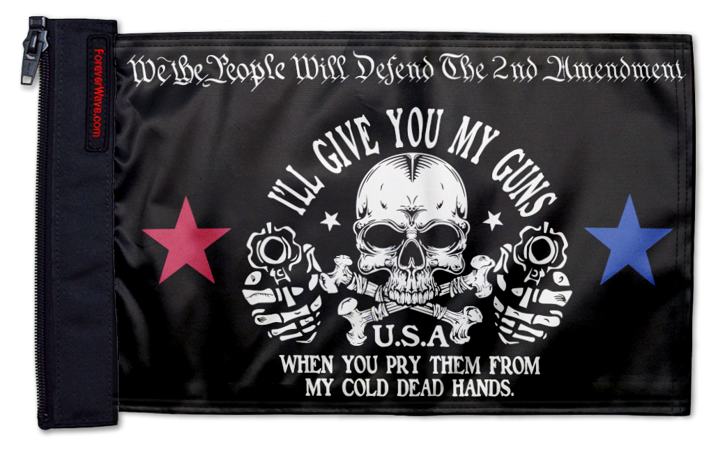 2A We The People 12"x18" Forever Wave Flag for Jeep Wrangler LJ 2003-2006