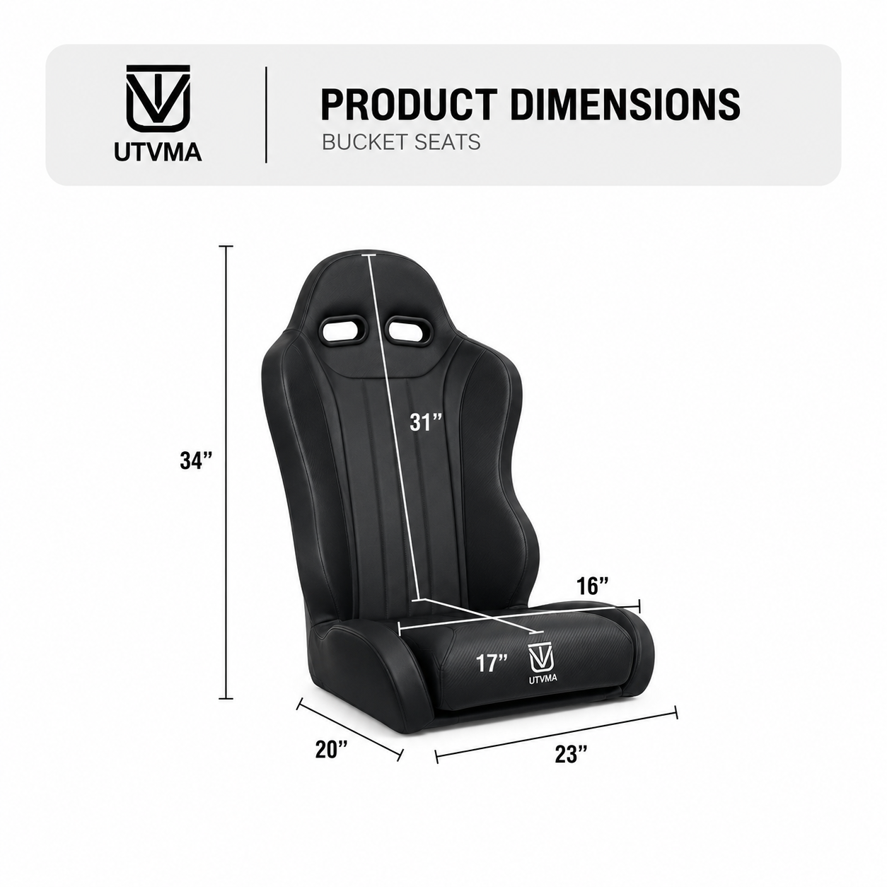 "Weekender" Series Pair of Front Suspension Bucket Seats RZR 570 (2012-2022)