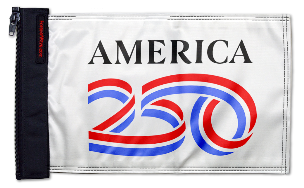 America 250 12"x18" Forever Wave Flag