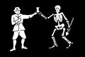 Bartholomew Roberts 12"x18" Forever Wave Flag for Jeep Wrangler JLU 4-Door 2018-Present