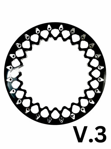 V2 Super Star - FF Forged Polished Beadlock - Gloss Black