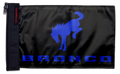 Bucking Bronco 12"x18" Forever Wave Flag for Jeep Wrangler TJ 1996-2006