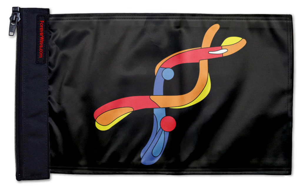 DYRK1A 12"x18" Forever Wave Flag for Jeep Wrangler YJ 1986-1995