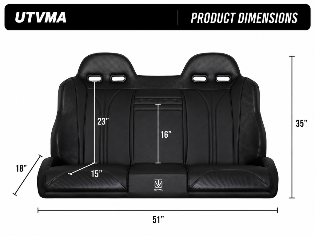 RZR PRO R Rear Bench Seat W Harnesses (2025+)
