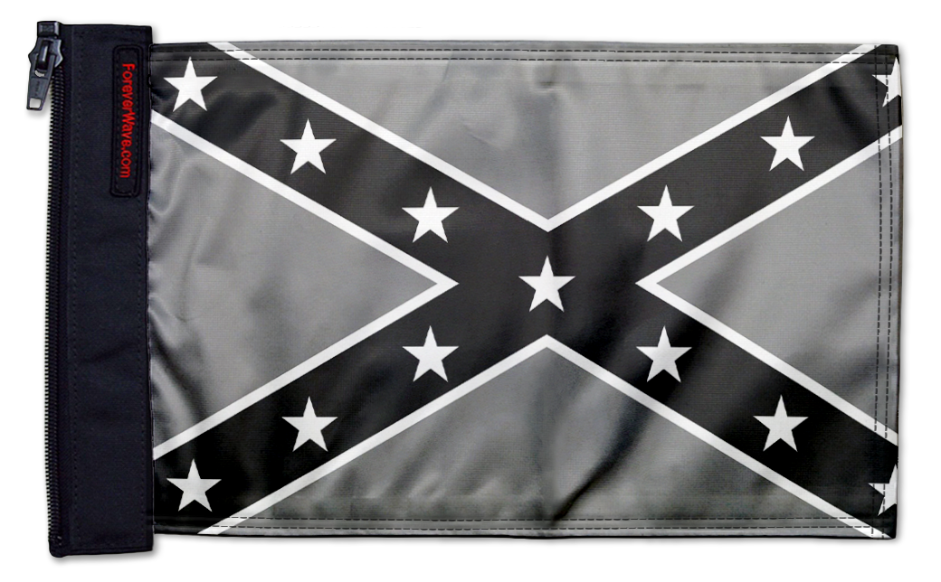 Confederate Subdued 12"x18" Forever Wave Flag for Jeep Wrangler CJ-7 and CJ-8 1976-1986