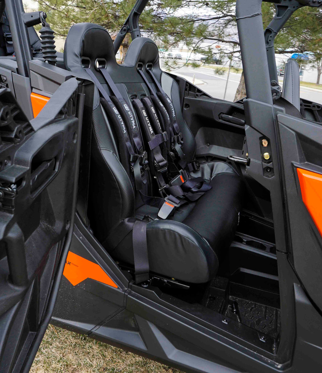 Maverick Sport Max Rear Bench with Harnesses (2019+)