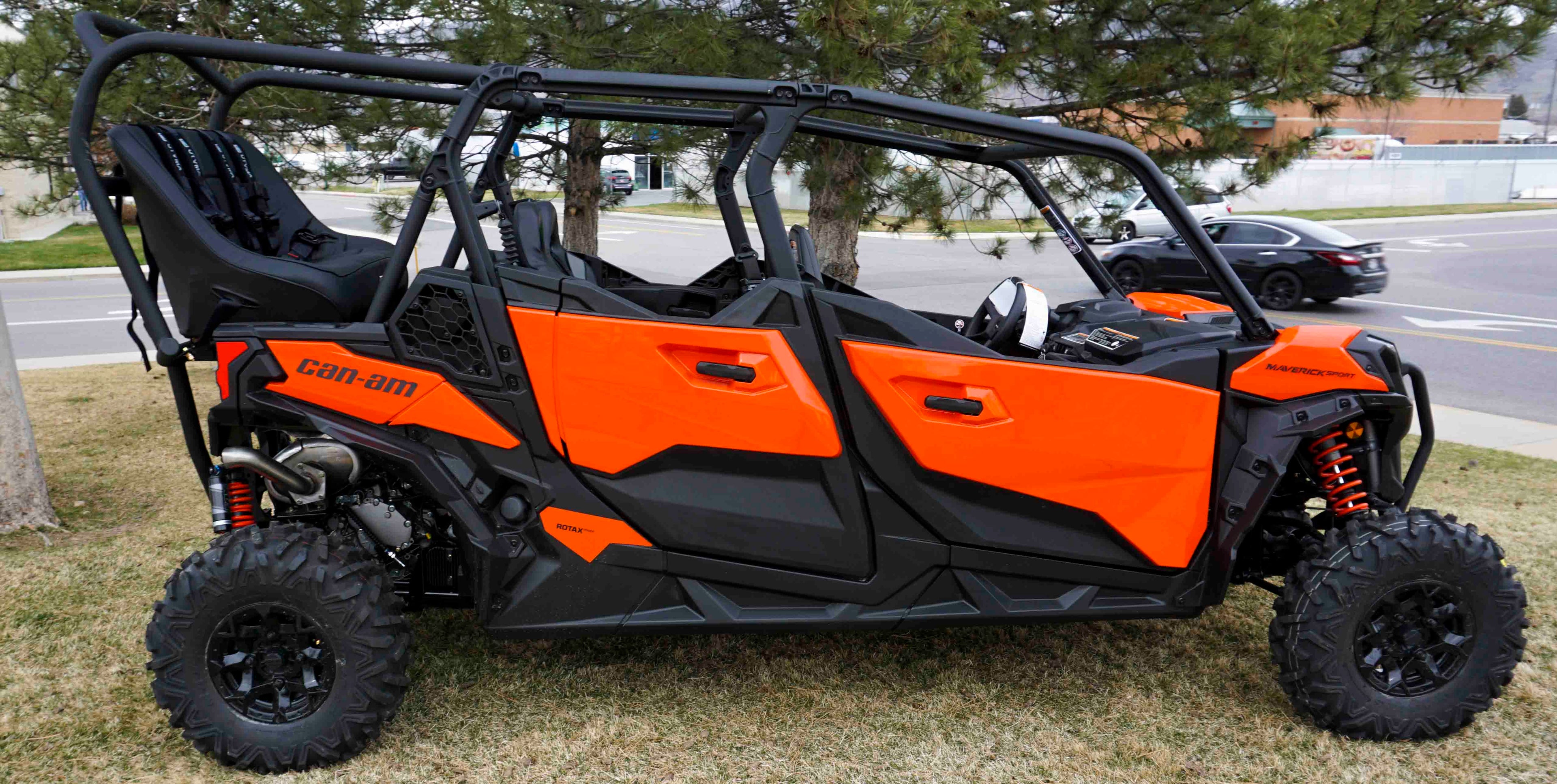Maverick Sport Max Rear Bench and Roll Cage Kit (2020-2024)