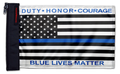 Blue Lives Matter 12"x18" Forever Wave Flag