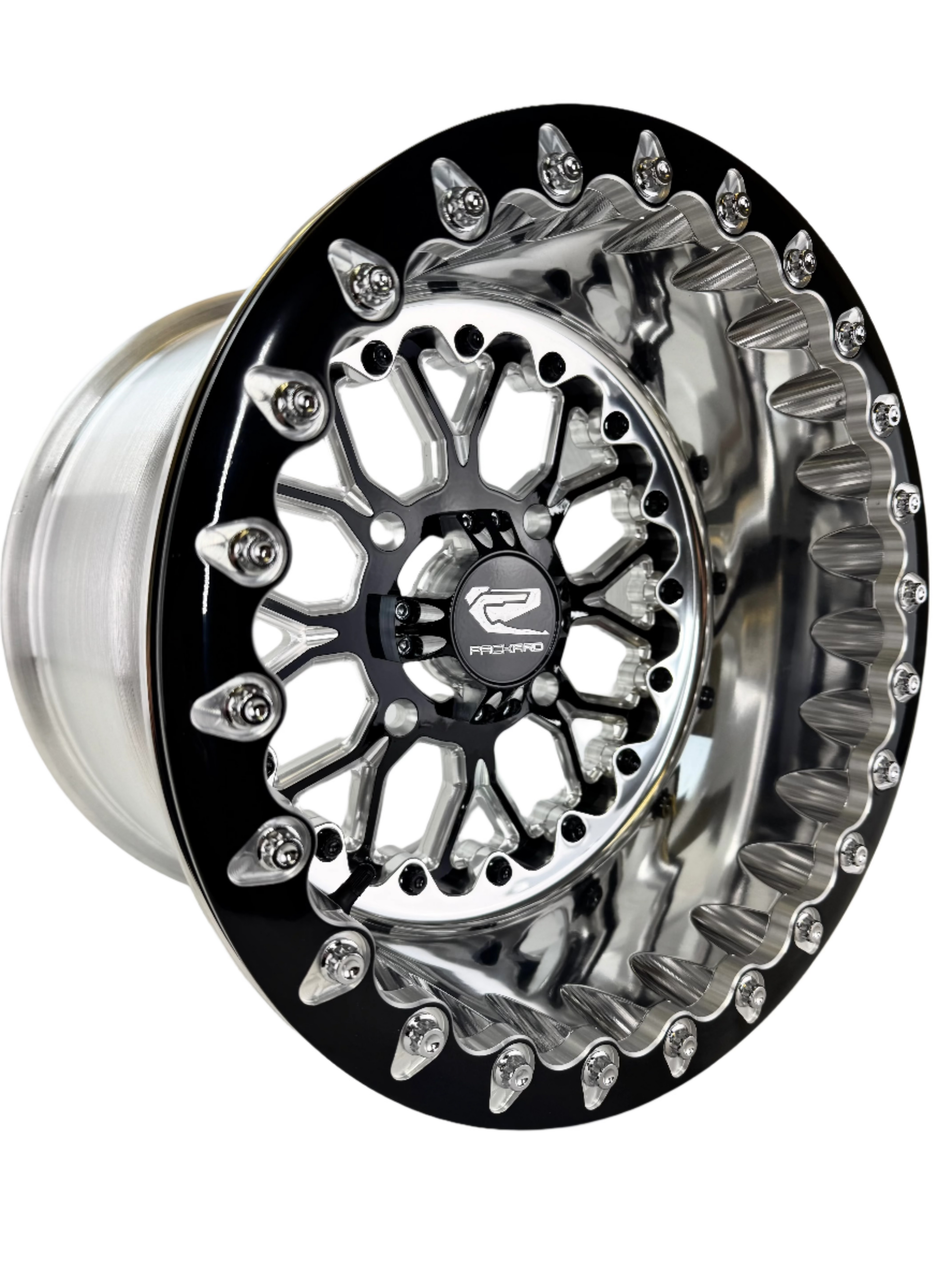 Wishbone - FF Forged Polished Beadlock - Gloss Black