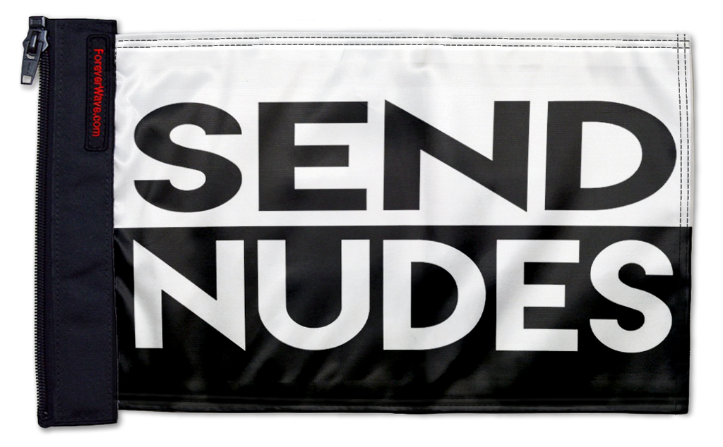 Send Nudes 12"x18" Forever Wave Flag for Jeep Wrangler YJ 1986-1995