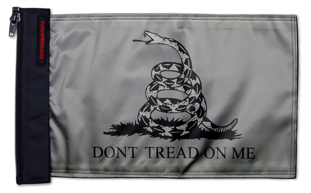 Gadsden Subdued 12"x18" Forever Wave Flag for Jeep Wrangler JK 2-Door 2007-2018