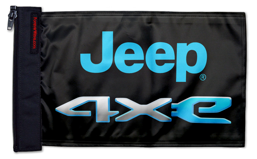Jeep 4Xe 12"x18" Forever Wave Flag for Bronco