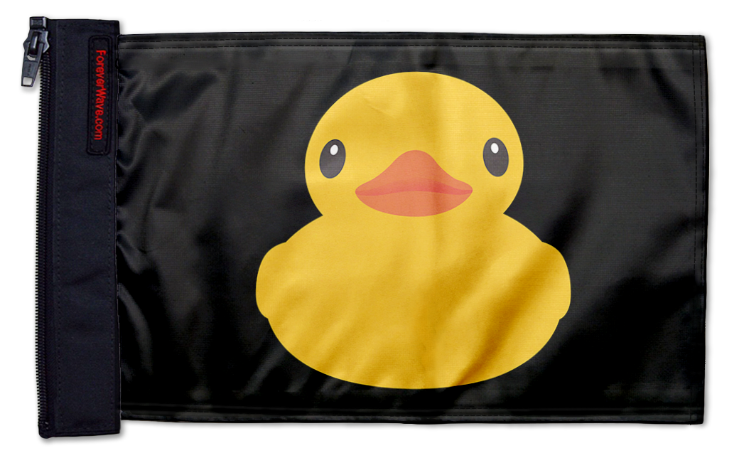 Duck 12"x18" Forever Wave Flag for Golf Carts