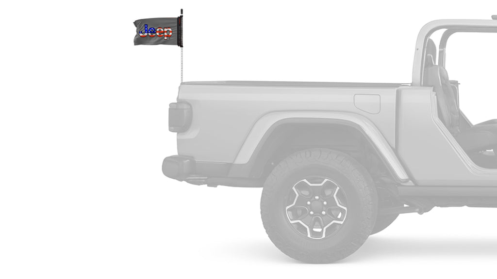 Jeep USA 12"x18" Forever Wave Flag for Jeep Wrangler JL 2-Door 2018-Present