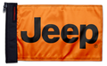 Jeep Safety Orange SQ12"x18" Forever Wave Flag for Golf Carts
