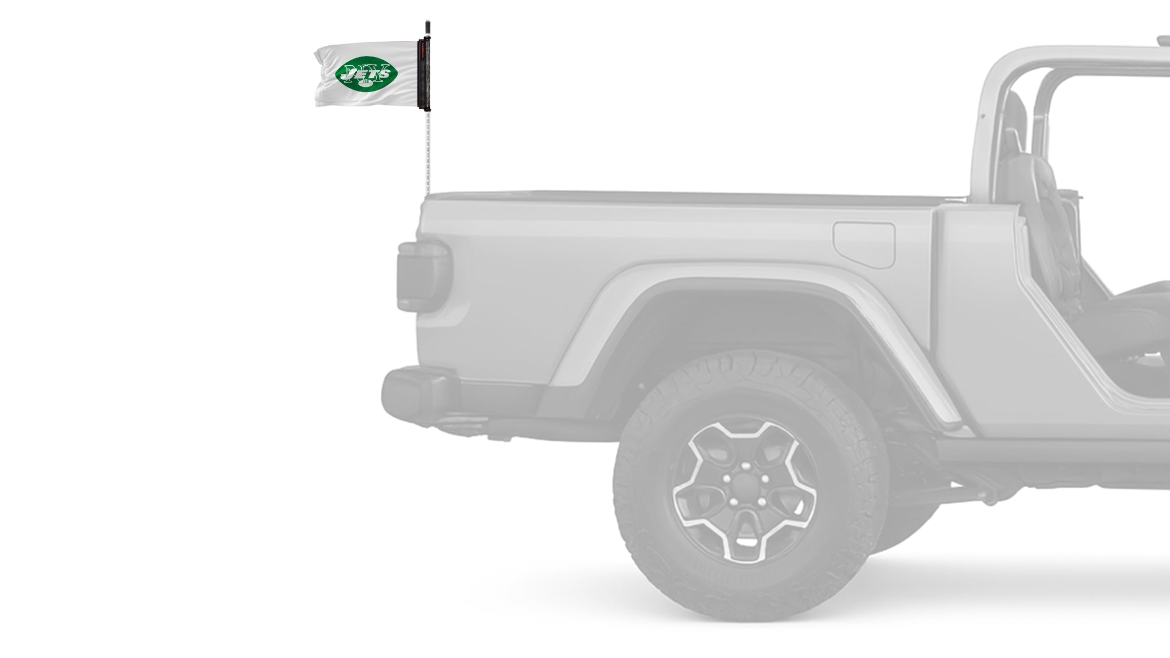 New York Jets 11"x17" Forever Wave Flag for Jeep Wrangler JL 2-Door 2018-Present