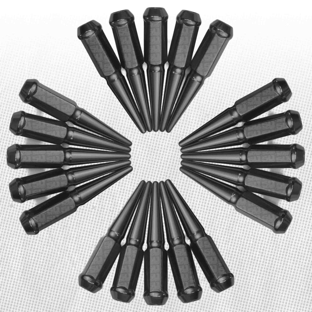 12x1.5mm Extended Spike Lug Nuts - 60 Degree Taper Seat