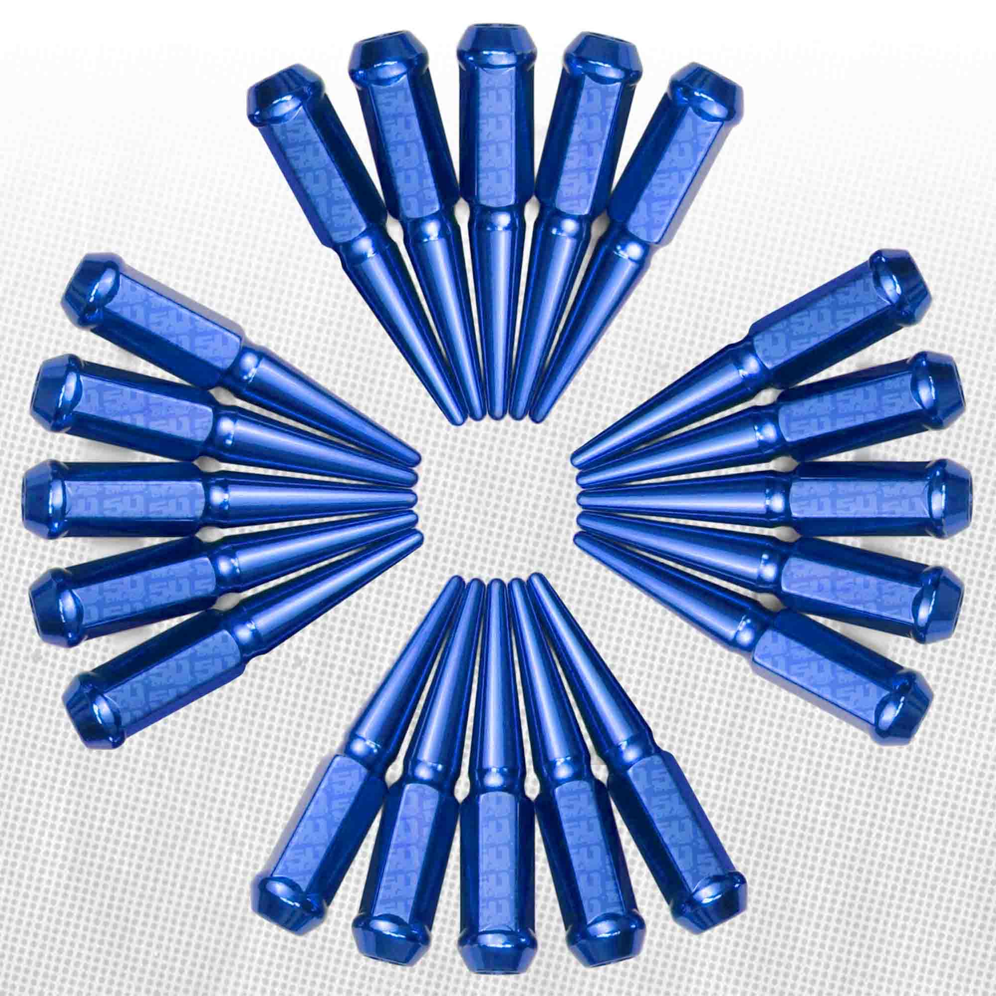 12x1.5mm Extended Spike Lug Nuts - 60 Degree Taper Seat