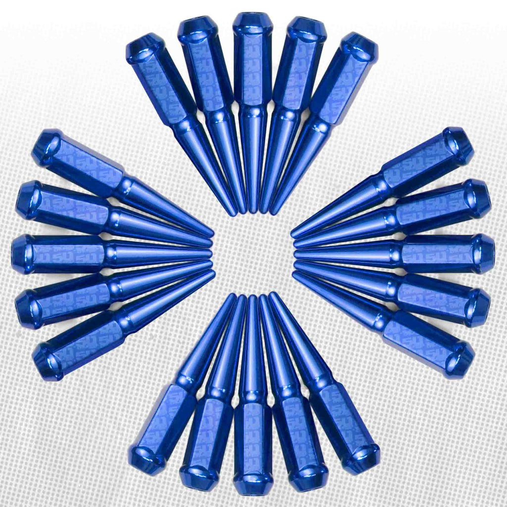 10x1.25mm Extended Spike Lug Nuts - 60 Degree Taper Seat
