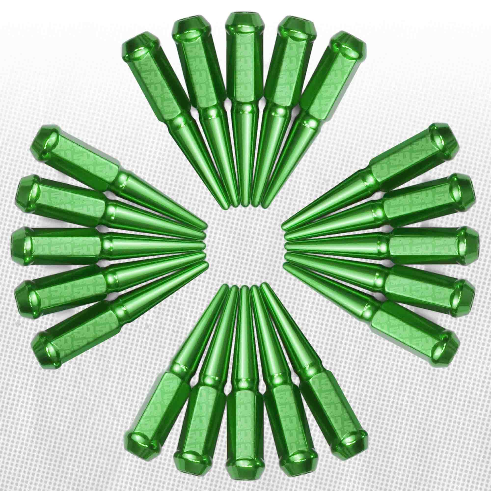 1/2 Inch Extended Spike Lug Nuts - 60 Degree Taper Seat