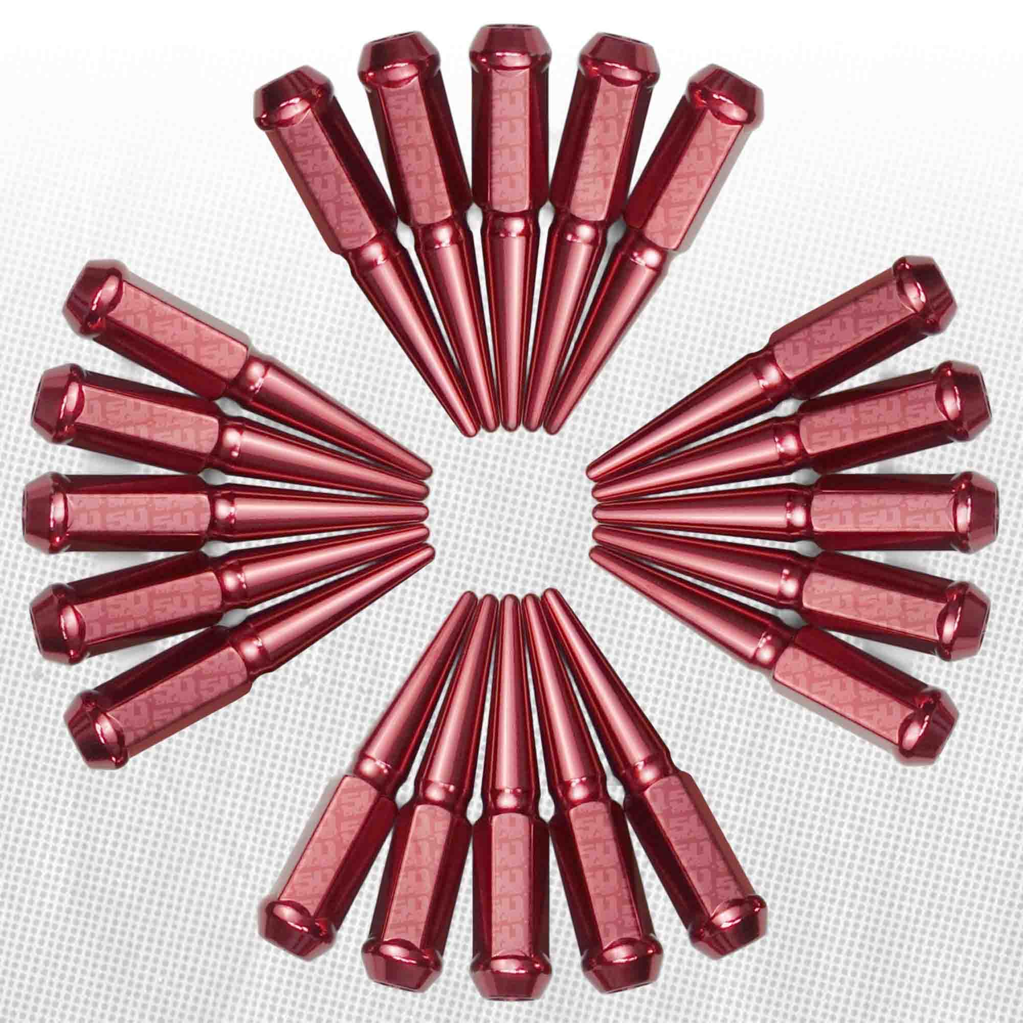 12x1.25mm Extended Spike Lug Nuts - 60 Degree Taper Seat