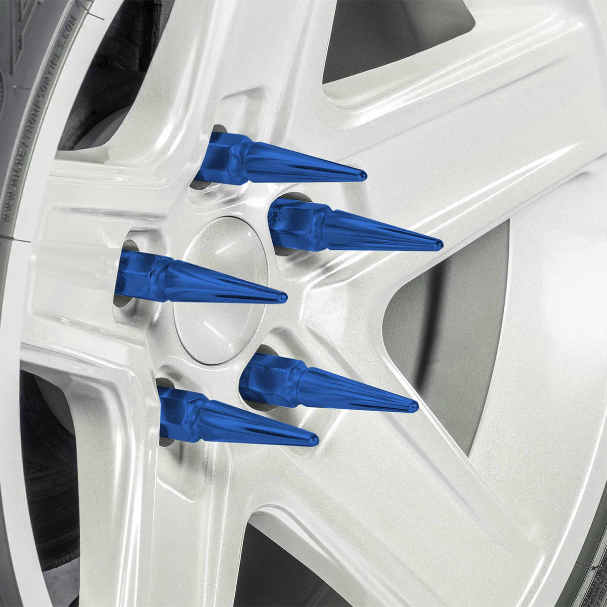 12x1.25mm Extended Spike Lug Nuts - 60 Degree Taper Seat
