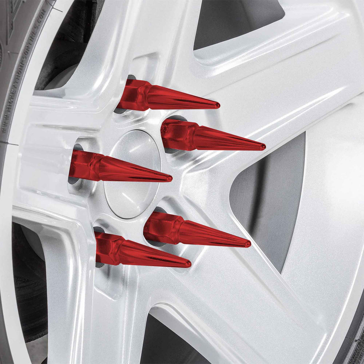 12x1.5mm Extended Spike Lug Nuts - 60 Degree Taper Seat