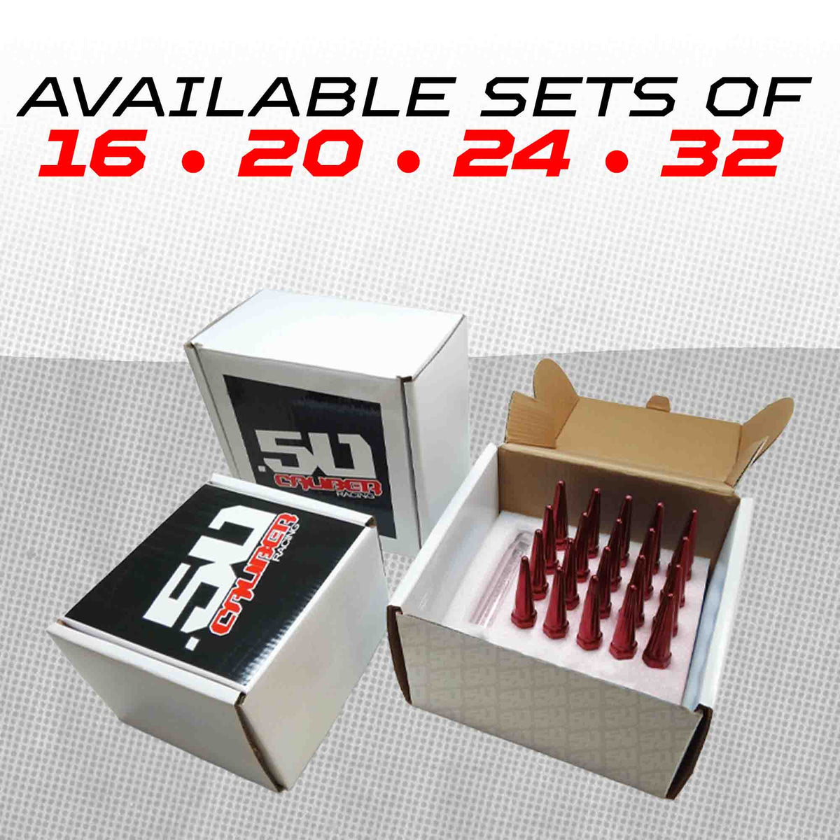 14x2.0mm Extended Spike Lug Nuts - 60 Degree Taper Seat