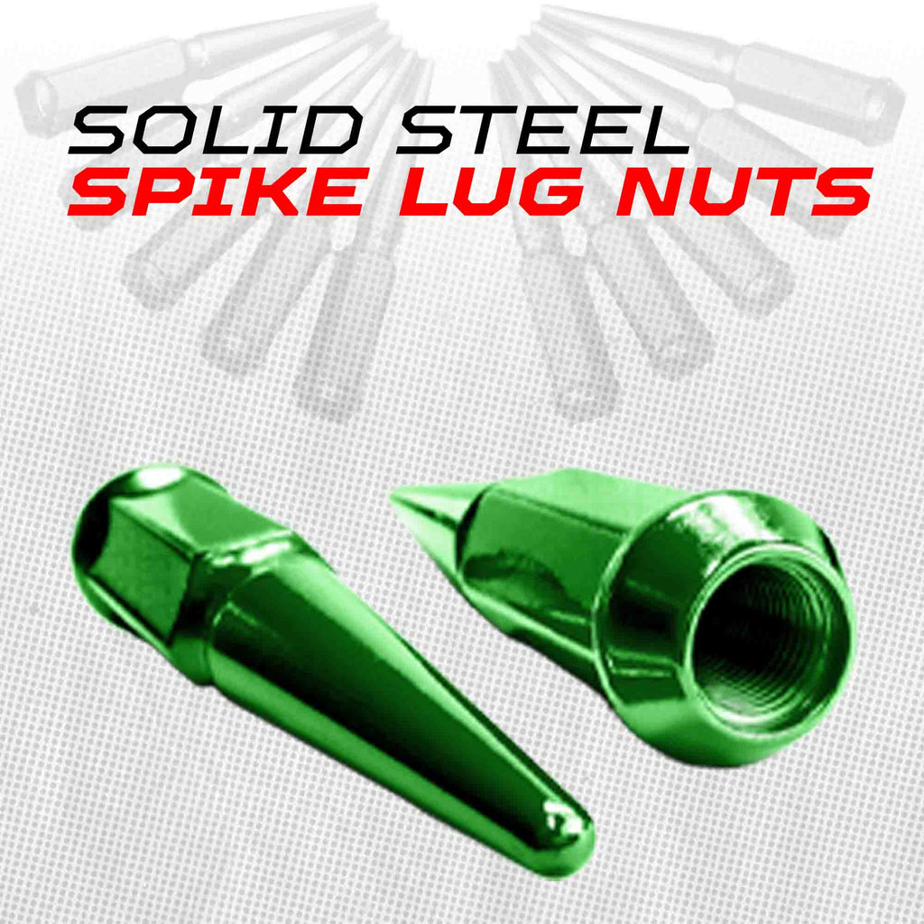 12x1.25mm Extended Spike Lug Nuts - 60 Degree Taper Seat