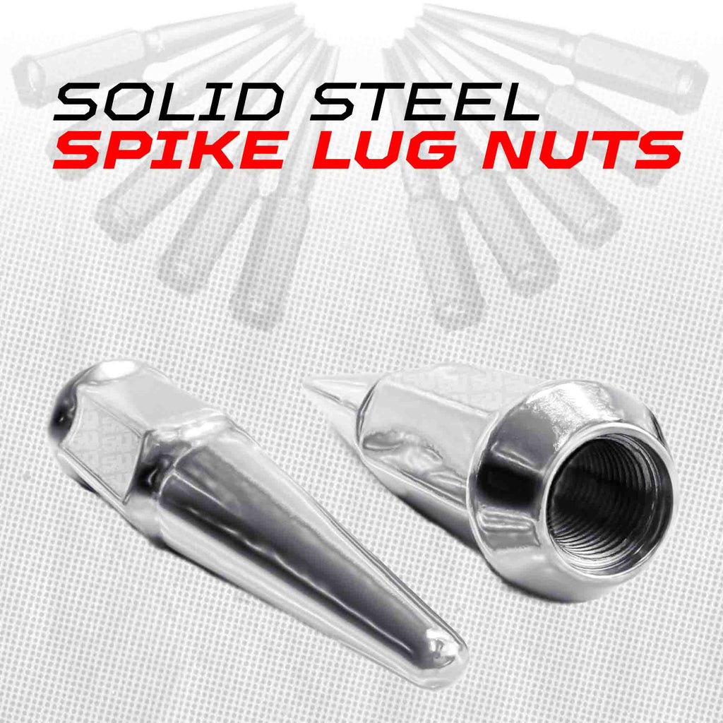 14x1.5mm Extended Spike Lug Nuts - 60 Degree Taper Seat