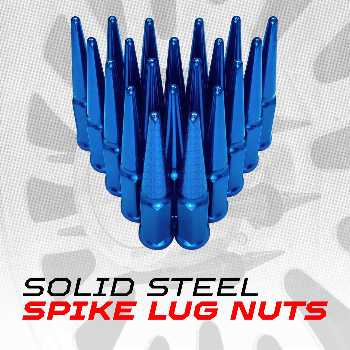 12x1.25mm Extended Spike Lug Nuts - 60 Degree Taper Seat