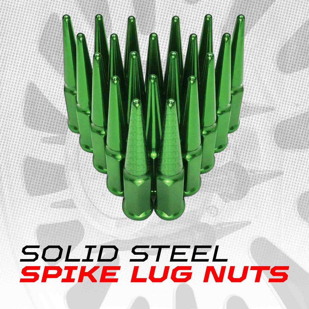 12x1.25mm Extended Spike Lug Nuts - 60 Degree Taper Seat